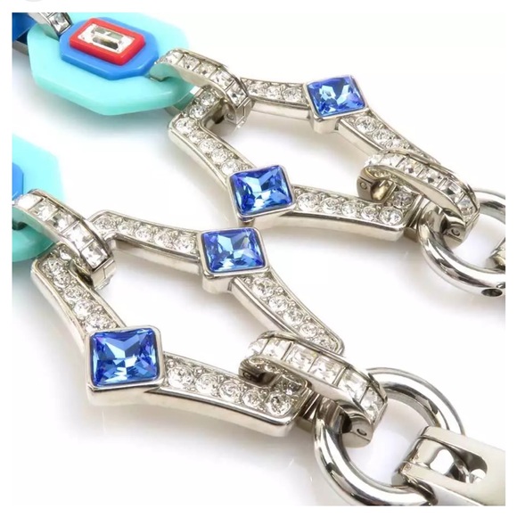 Prada Purse Strap Blue Crystal - Picture 3 of 11